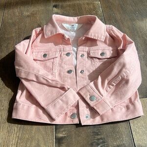 Girls Pink Denim H&M Jean Jacket